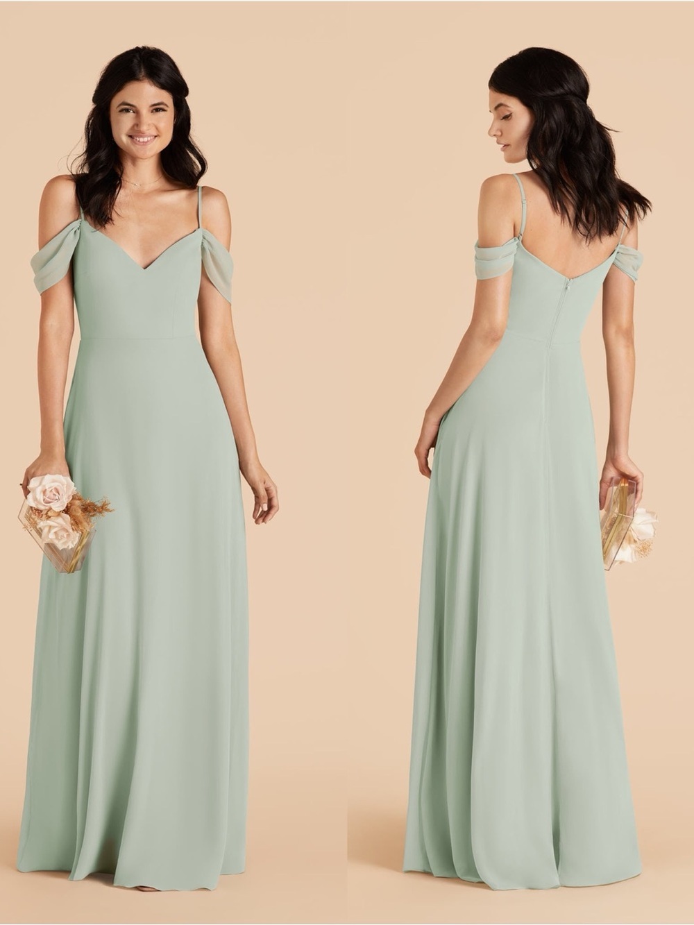 BIRDY GREY Devin Dress In Sage
Chiffon